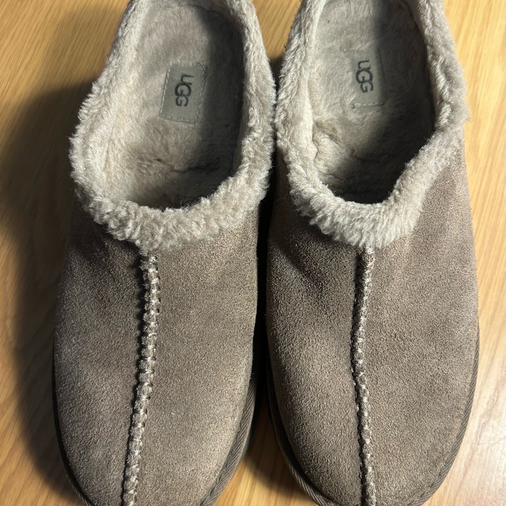 UGG Women’s Brown/Tan/Olive Green Suede Slippers Clogs